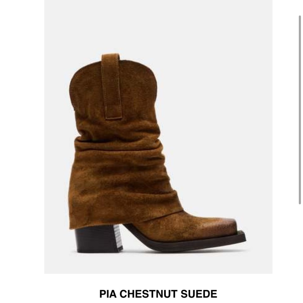 Steve Madden pia chestnut suede boots
